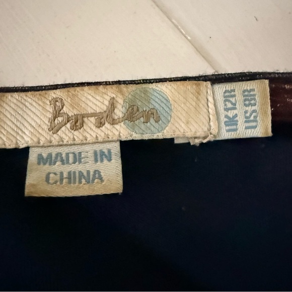 Boden | Deep Blue Short Sleeve Knit Midi Wrap Dress | Sz 8 - Picture 6 of 8